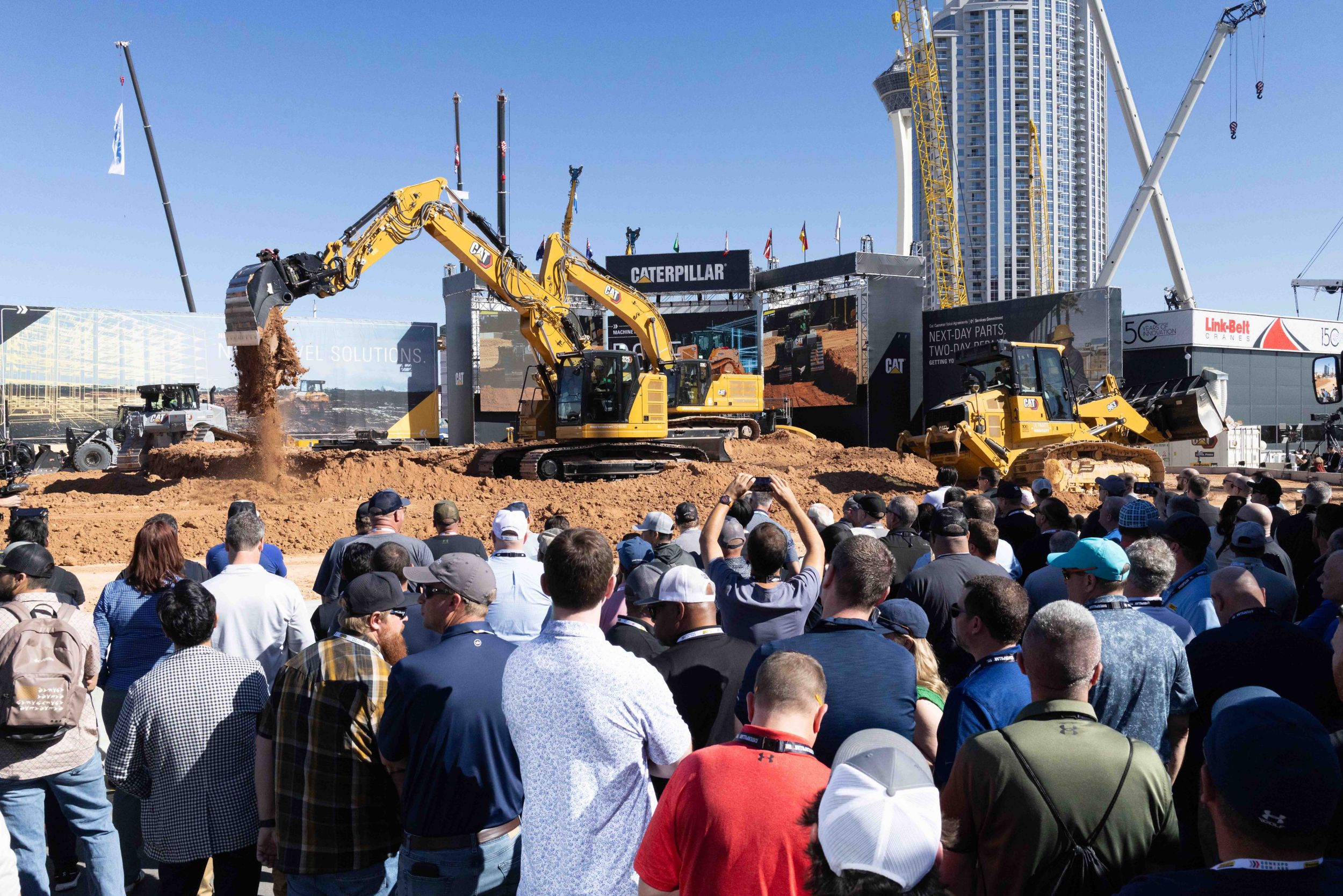 Day 2 at CONEXPO/CON-AGG 2026. Cat Operator Stadium
