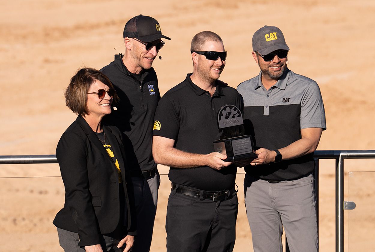 Leon Archibald of WesTrac takes second place.