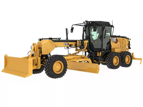 Cat® 120 motor graders are designed to deliver grade accuracy and top performance.