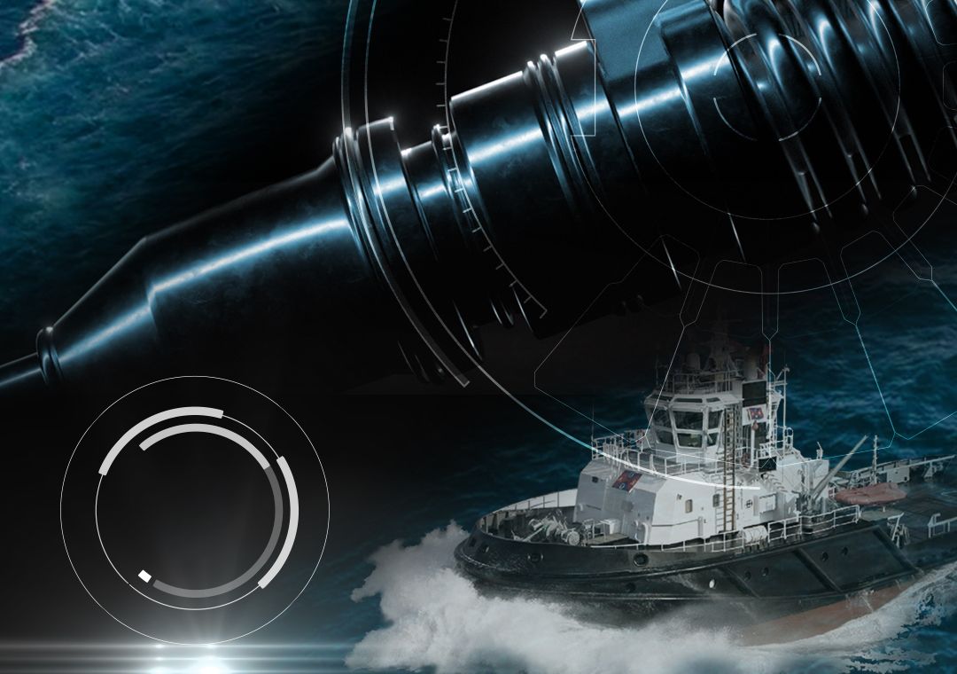 Cat Reman injector with an ship in water