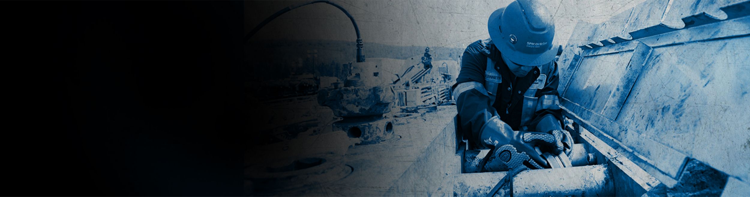 SPM employee working on pressure control solution