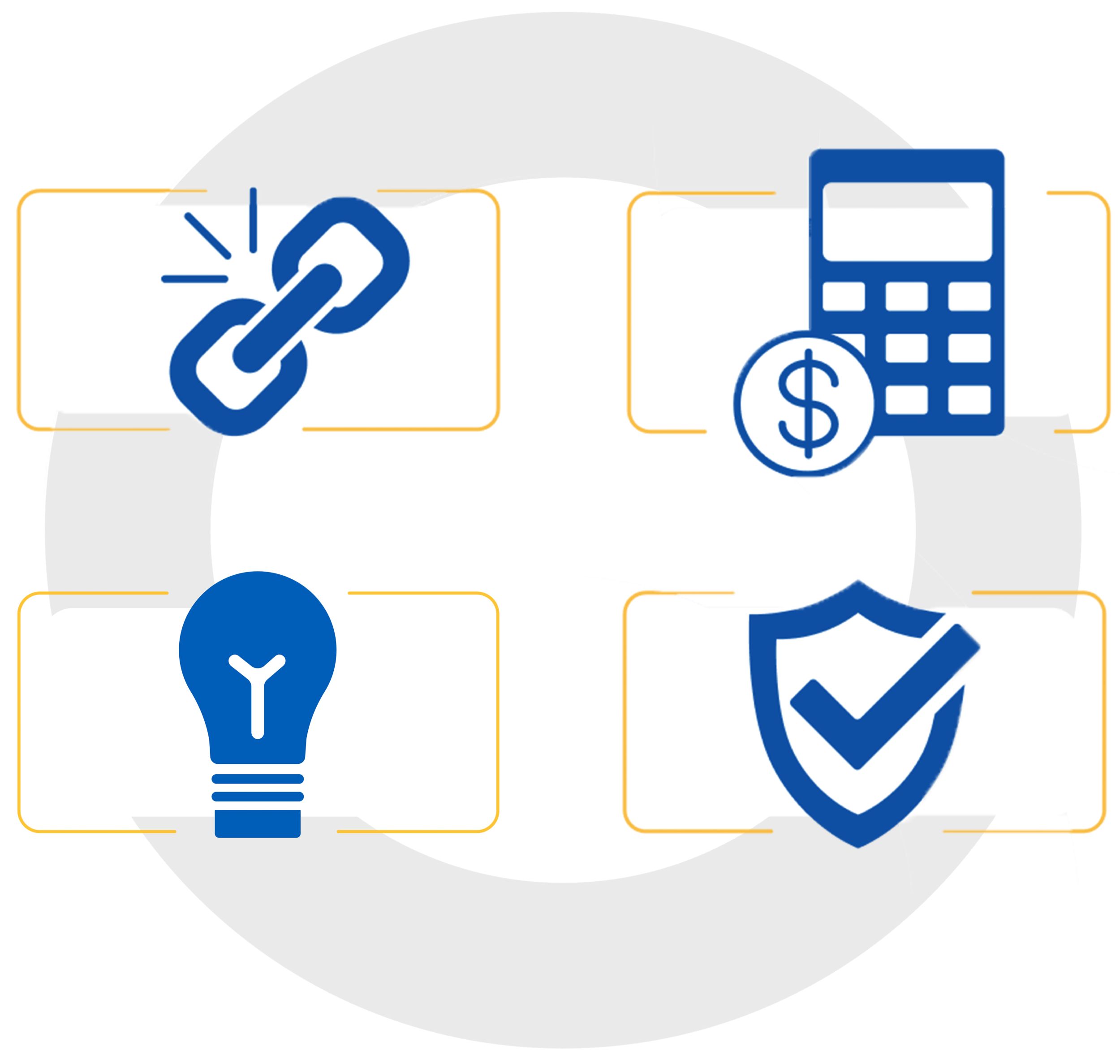Icon infographic of benefits of Well Service