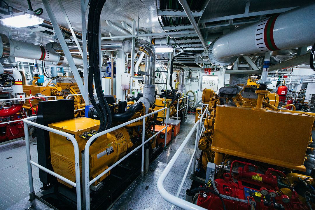 Marine engine room