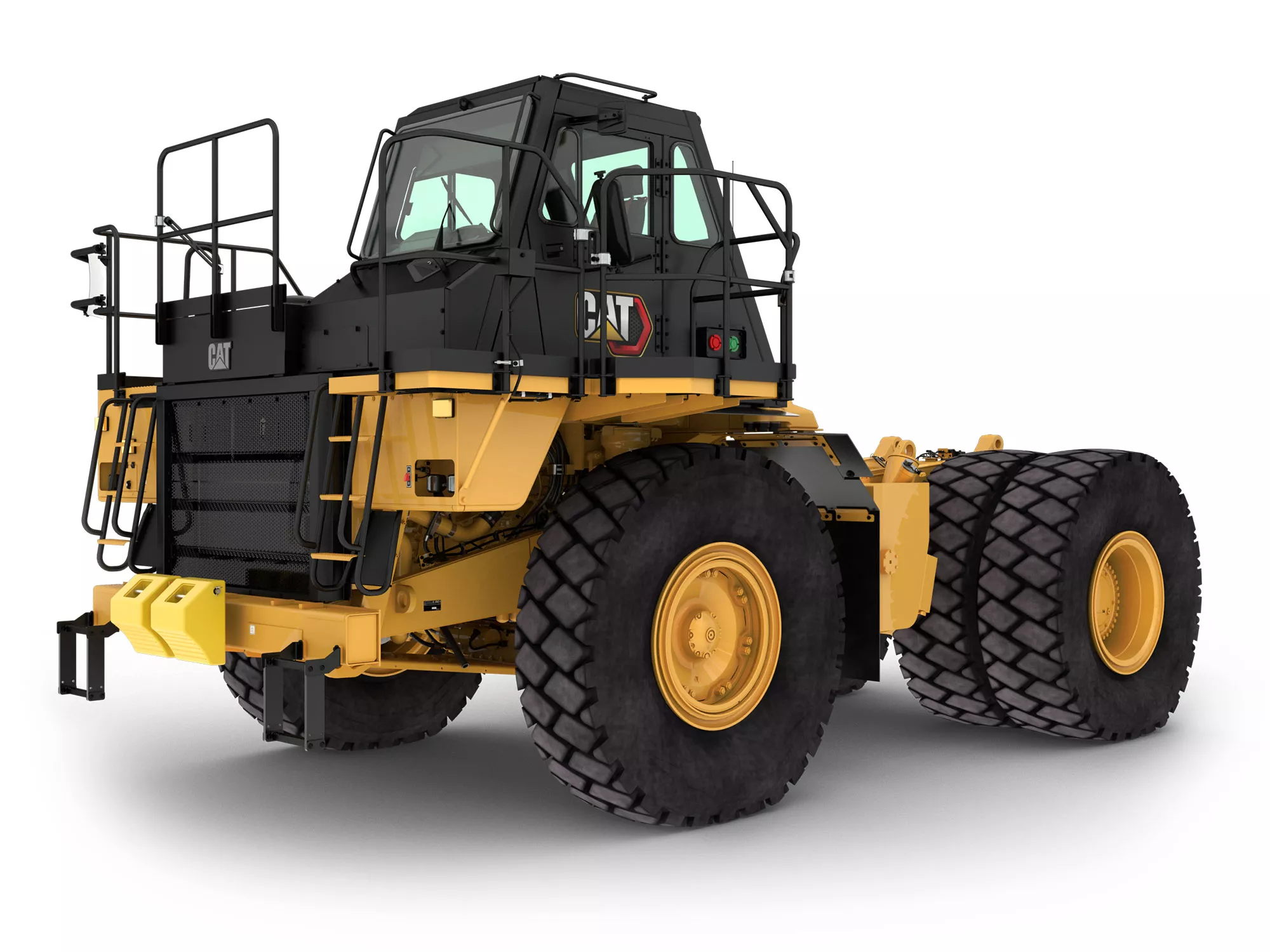 The Cat 773 bare chassis comes equipped with a higher Tractor ROPS certification ratings needed for specialty machines including water trucks, tow trucks, and fuel and lube trucks.