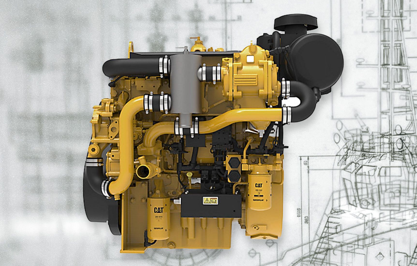 Cat C4.4 auxillary engine