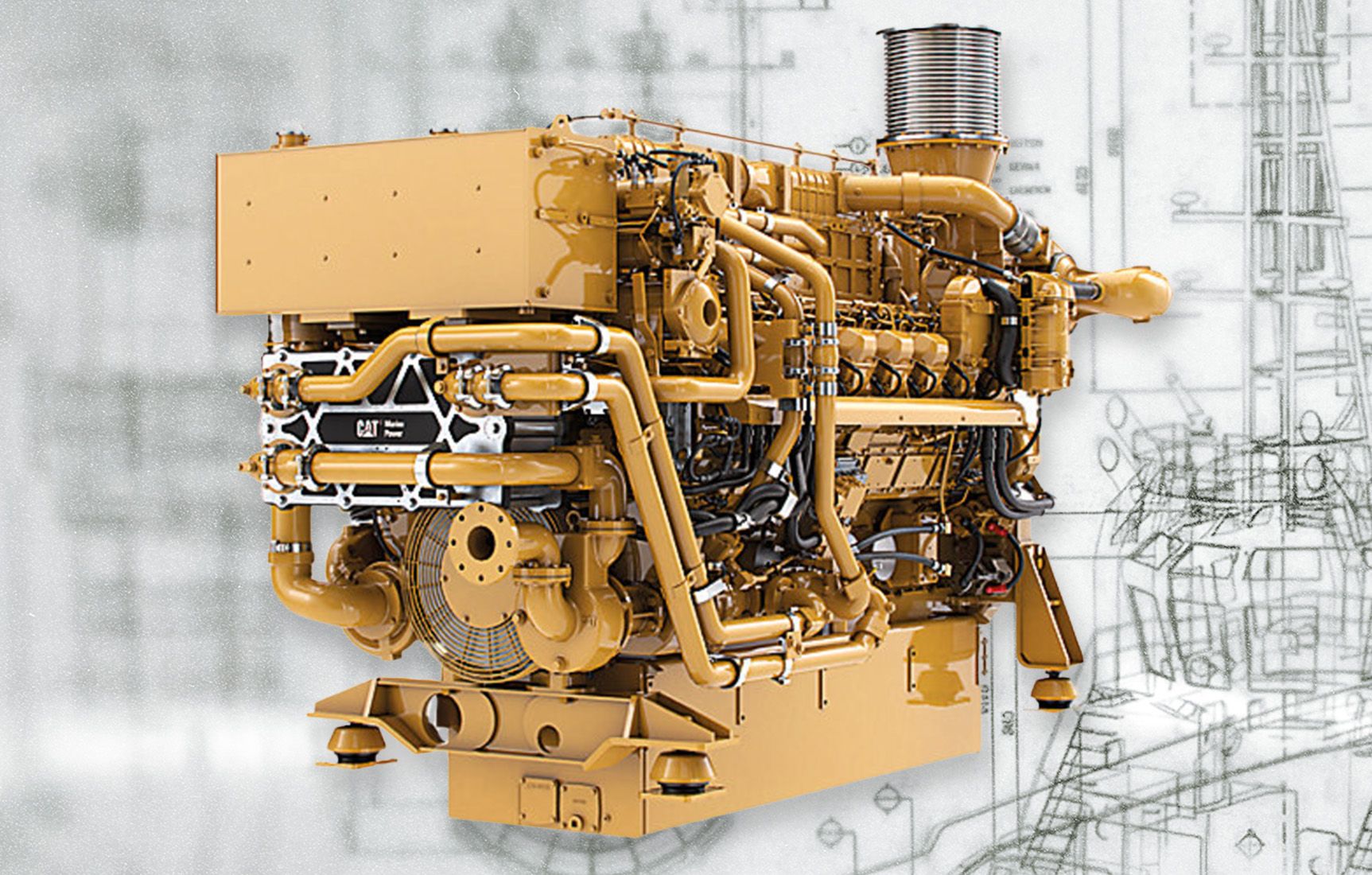 Cat 3516E engine