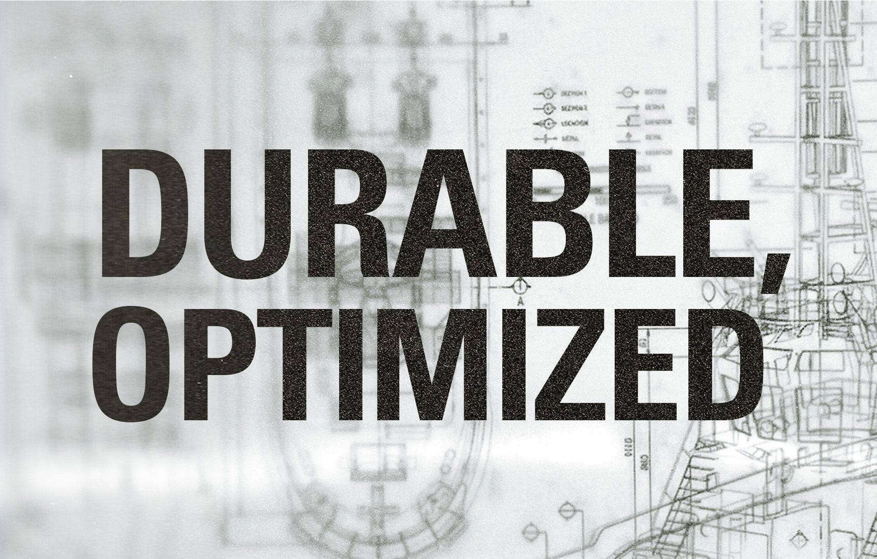 Tile that says durable and optimized