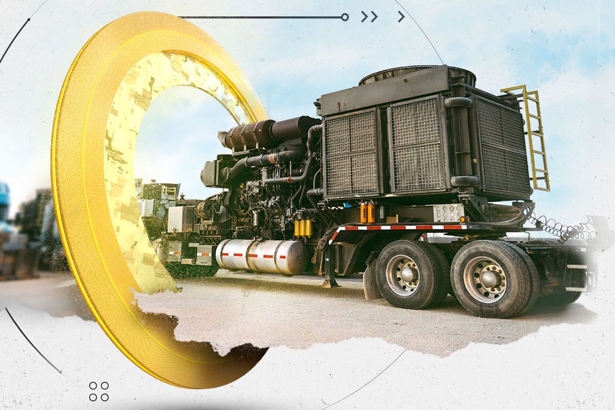 Oil & Gas power system on a truck bed