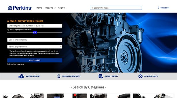 Perkins ecommerce screenshot