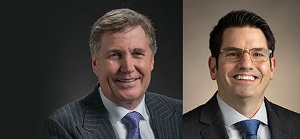 headshots of Andrew Bonfield and Kyle Epley