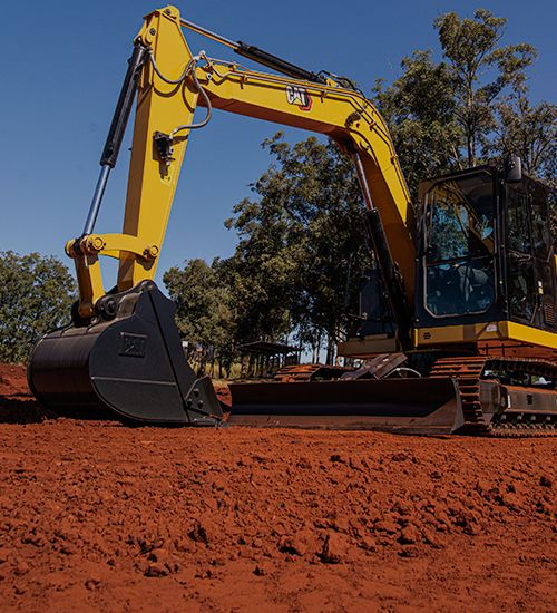 Excavadora con cuchara