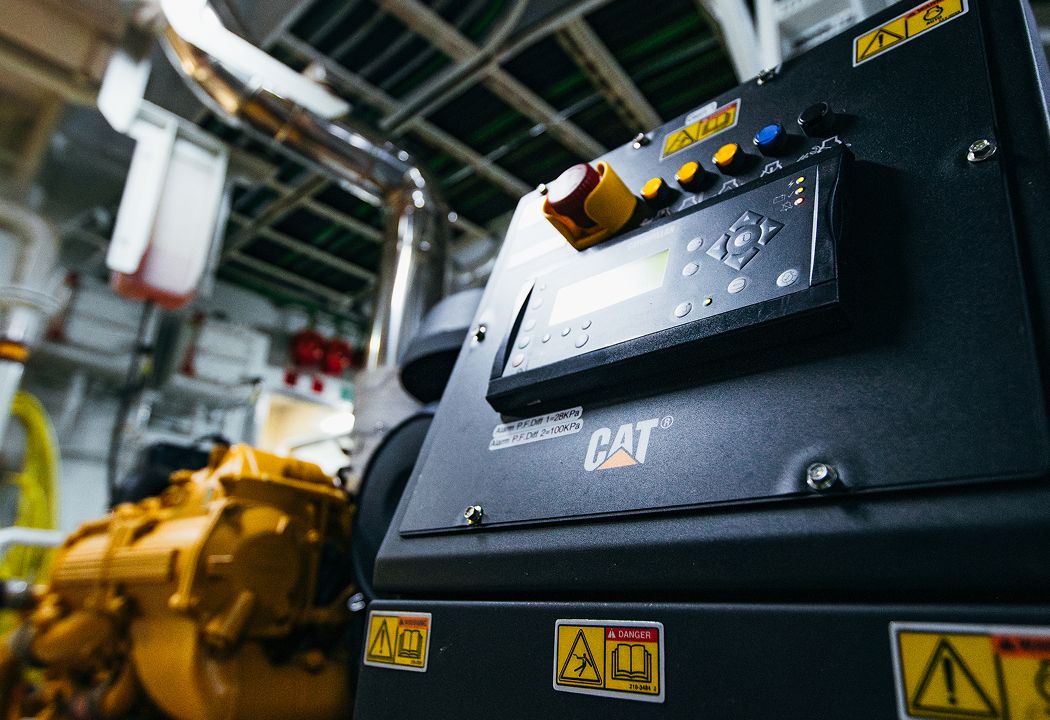 Image inside of a vessel of Cat equipment