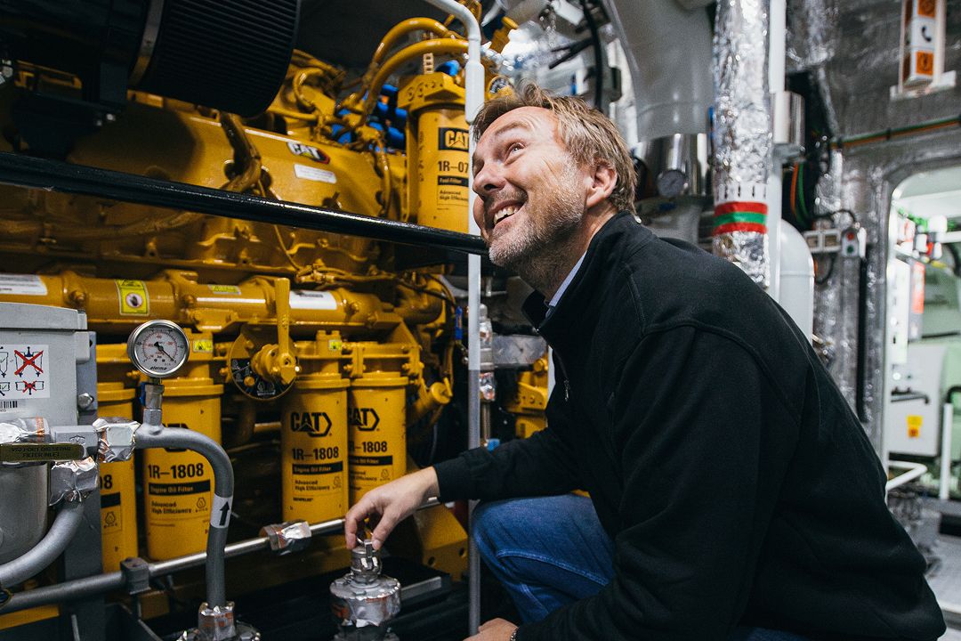Image inside of a vessel of Cat equipment