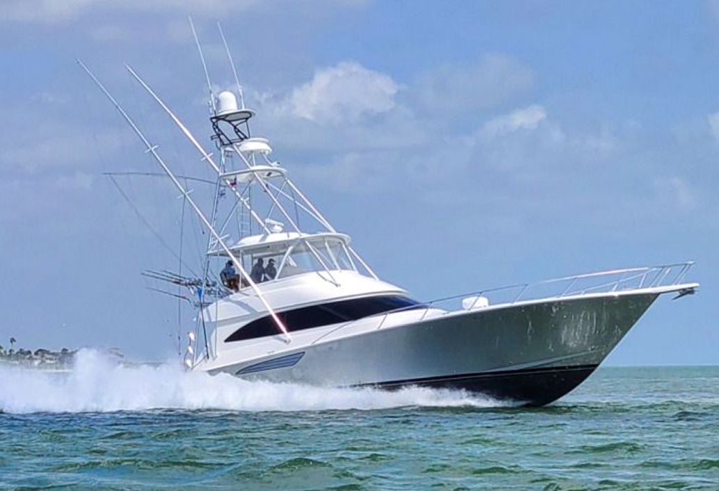 Sportfishing boat on the water
