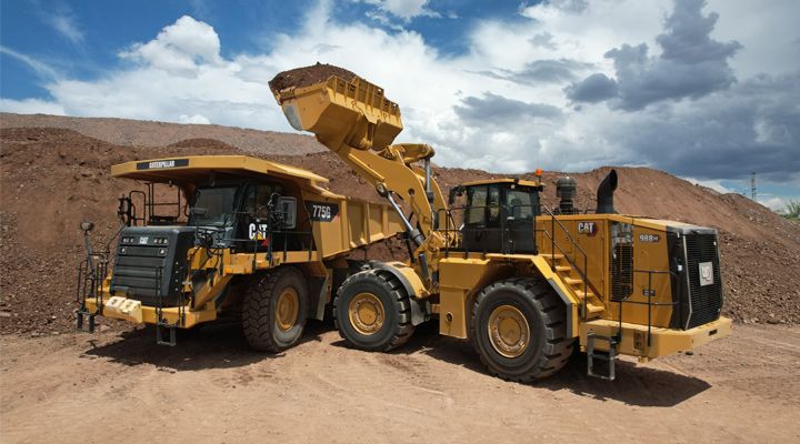Mining Truck and Wheel Loader