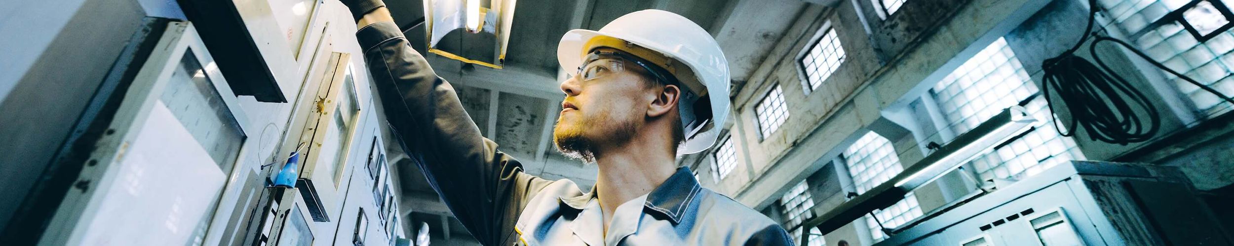 person working in a factory