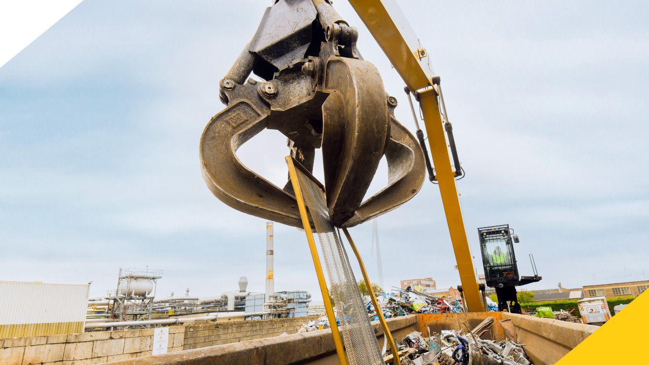 a material handler being operated by a construction professional
