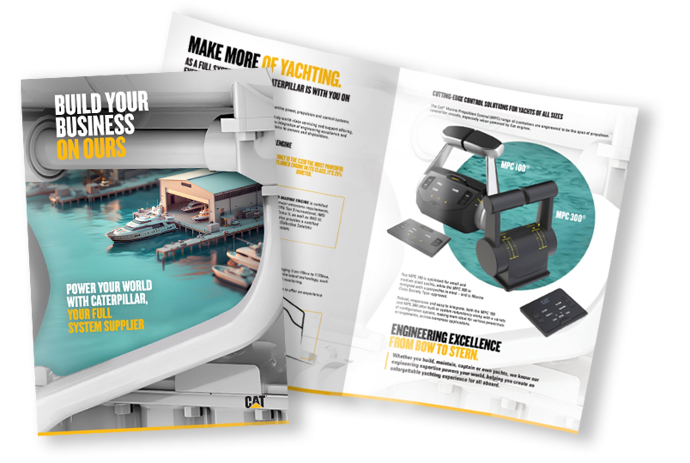mock up of brochure
