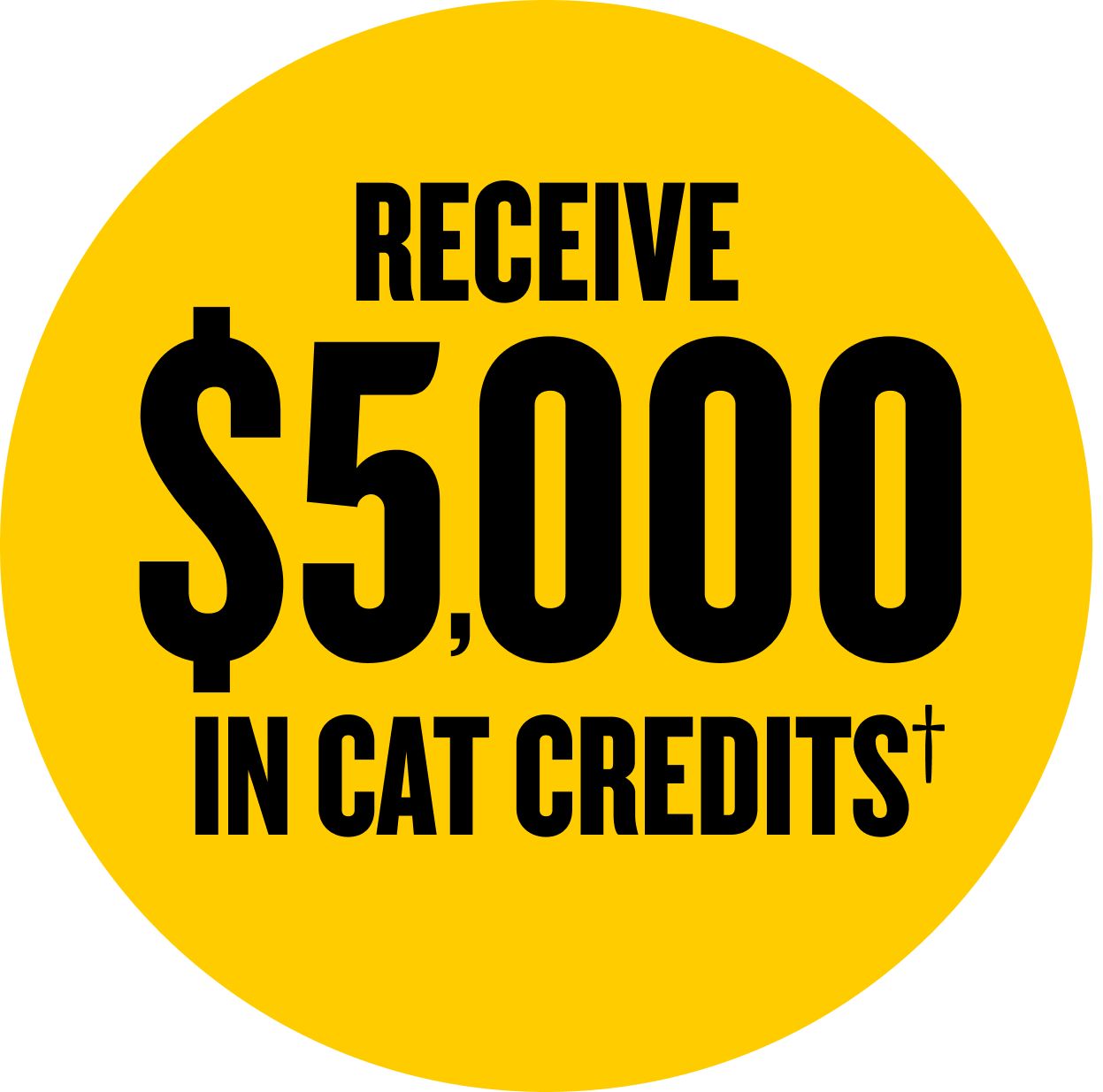 RECIEVE $5,000 IN CAT CREDITS
