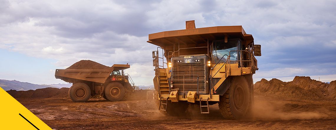 Mining Trucks On A Site