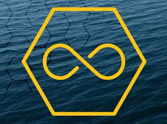 Reman icon on water background