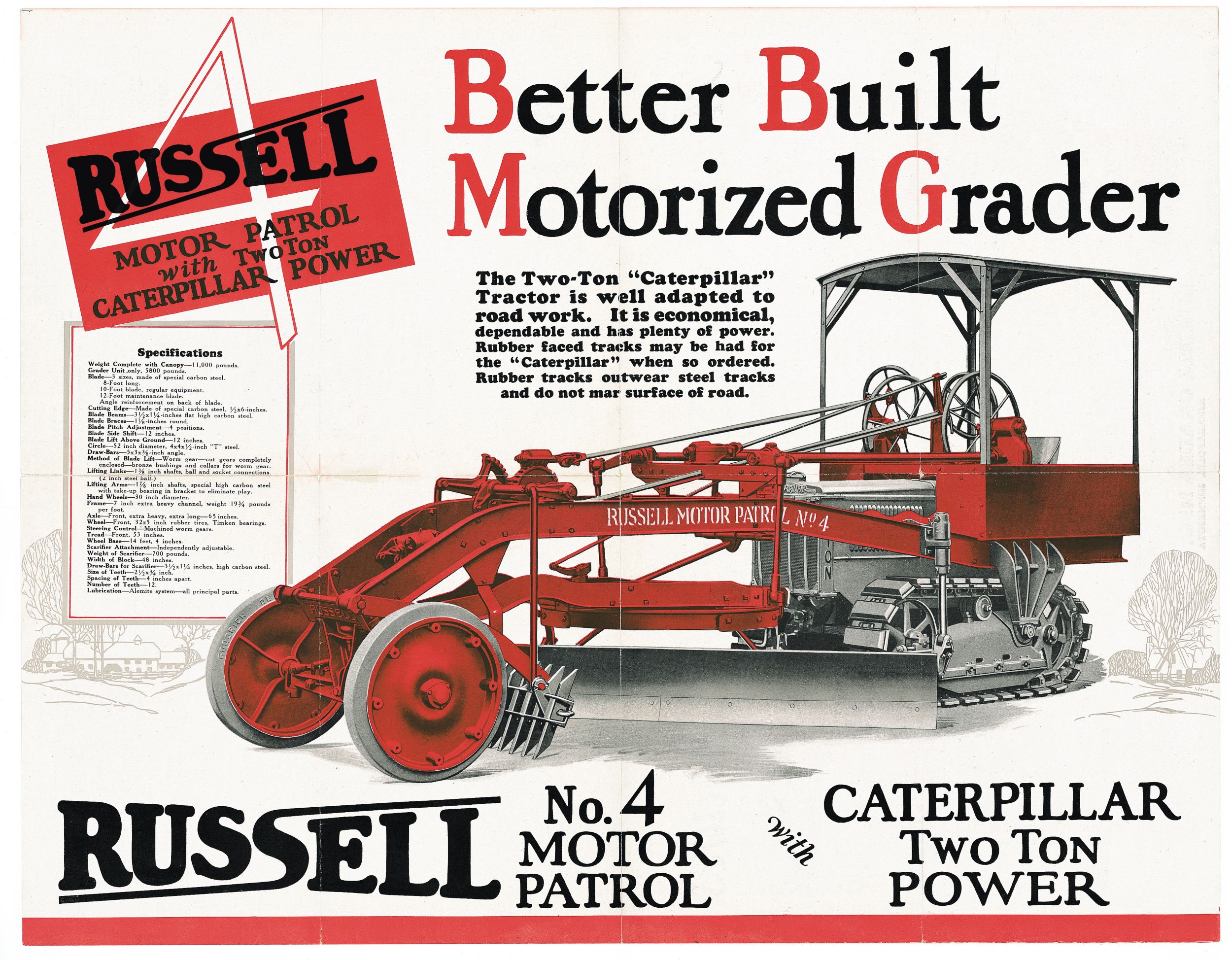 caterpillar motor patrol grader