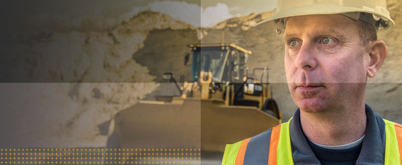 Worker wearing PPE