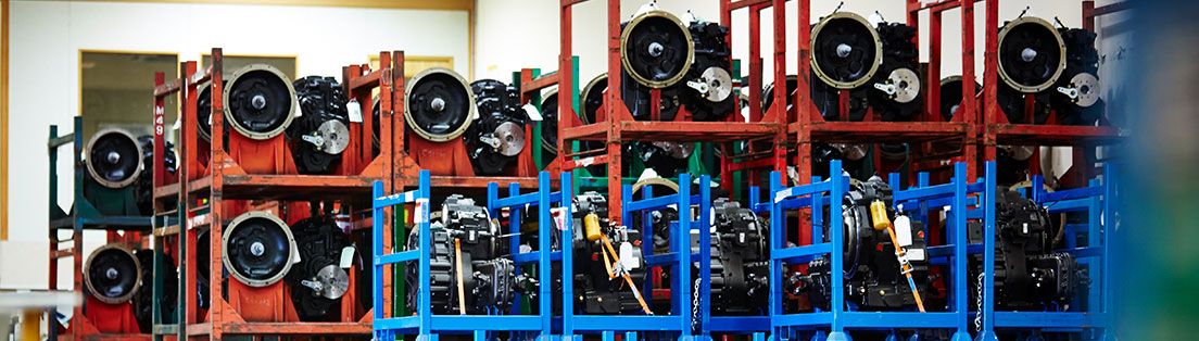 New transmissions stored on shelves