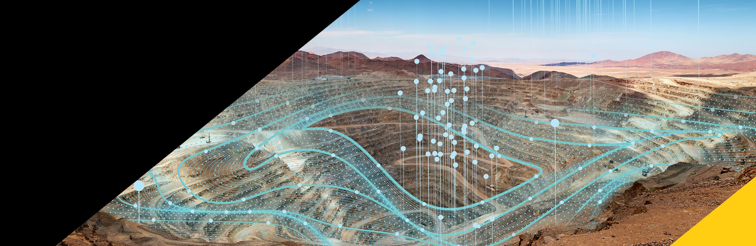Mine site with technology overlay