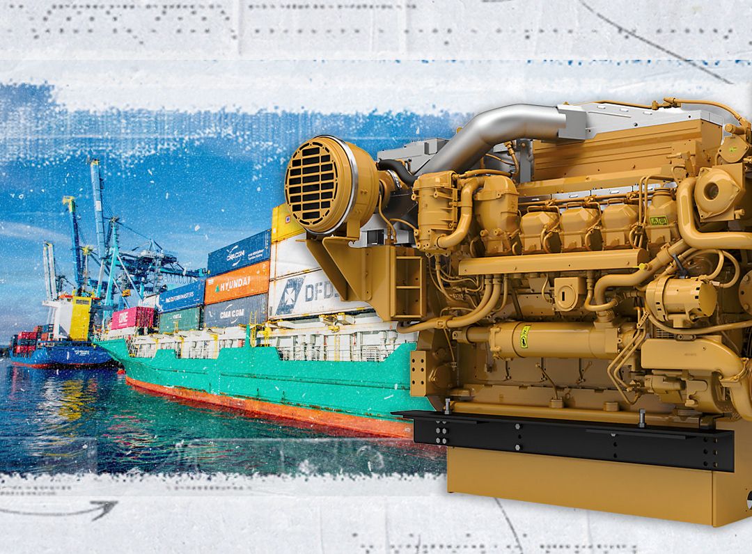 Cat 3512E Engine