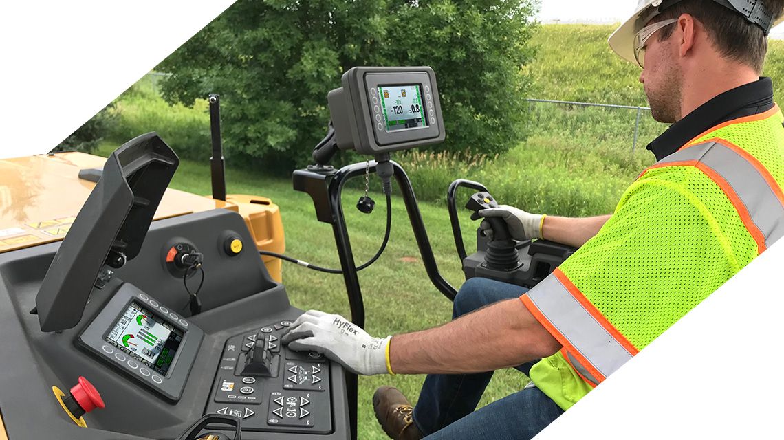 Operator controlling machine through supporting technology resource