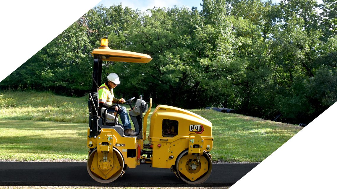 Close up of Cat excavator