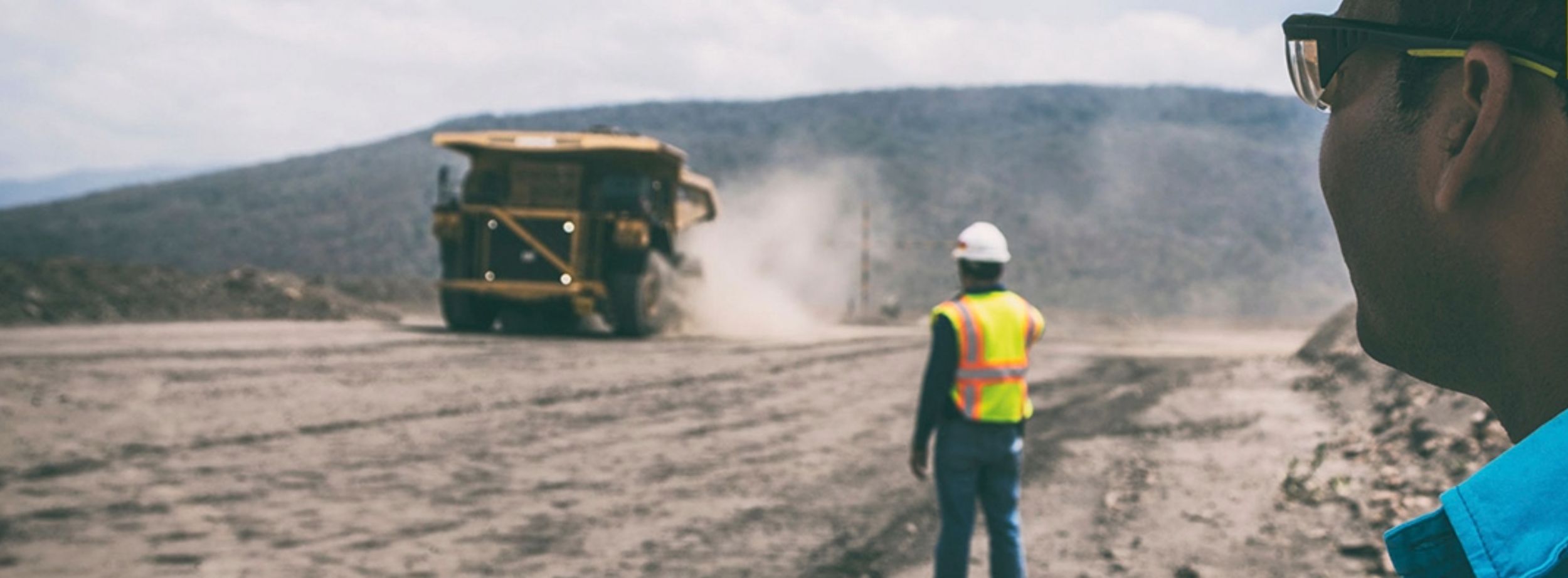 Operators taking data from VisionLink to use on their mining truck.
