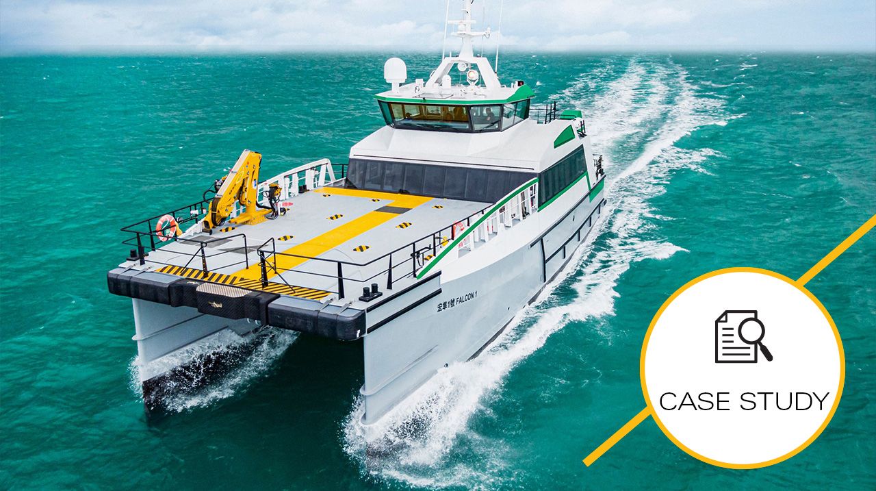 Scaling Offshore Wind Fleets With Hybrid Propulsion