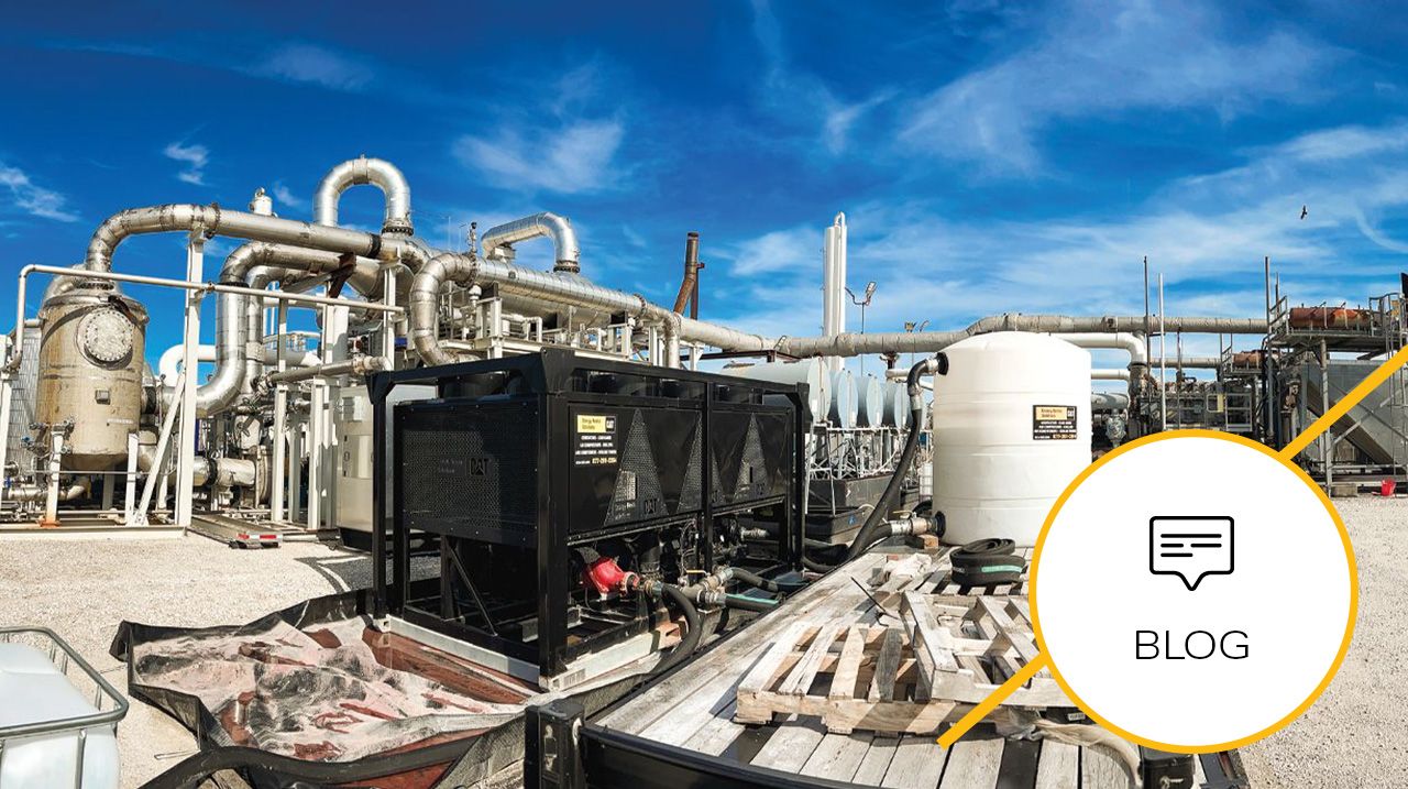 Cat temperature swing adsorption (TSA) system on an active gas compression site in Northwest Texas