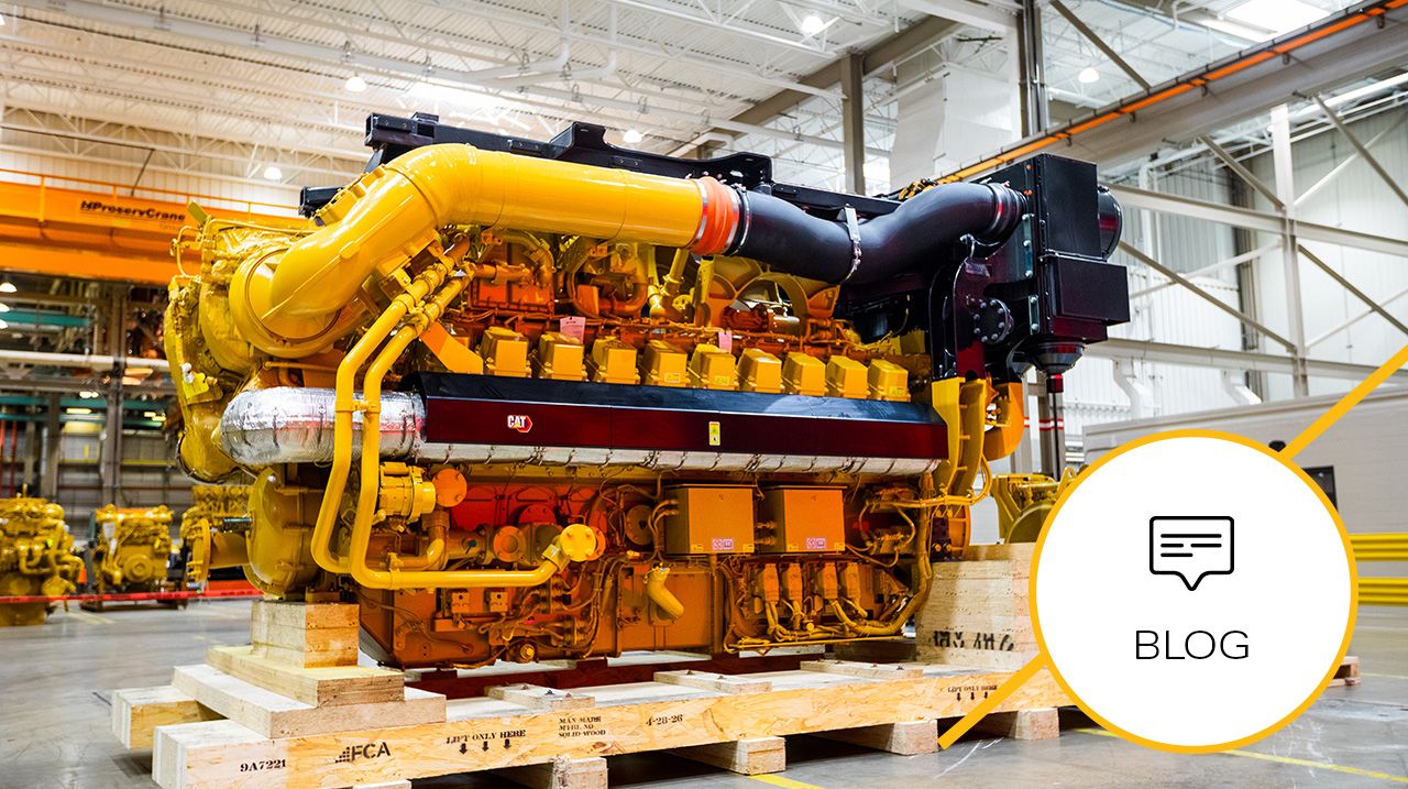 Man servicing an engine