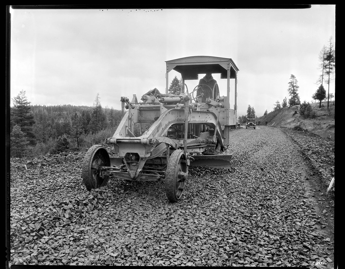 Old machine in action