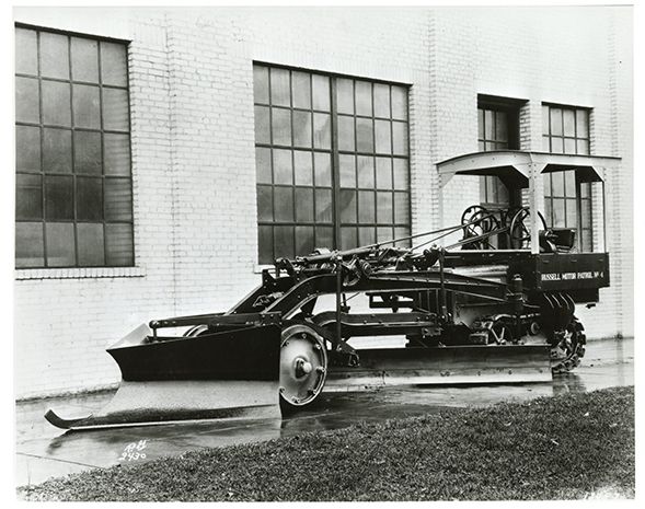 Old machine in action