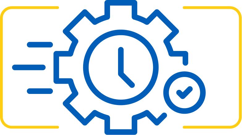 Focus more time on the job icon