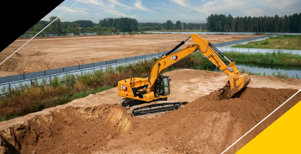 excavator working