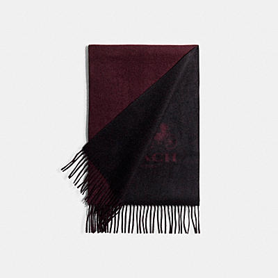 HORSE AND CARRIAGE CASHMERE MUFFLER
