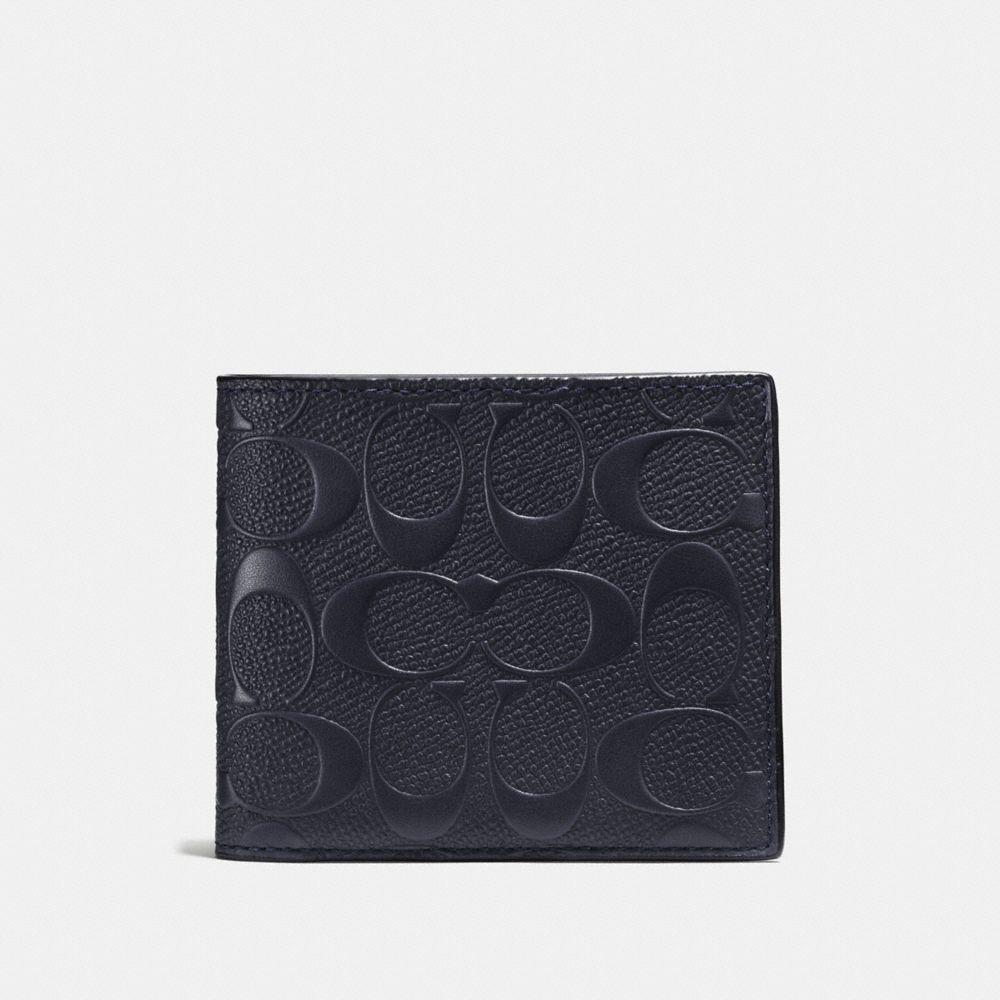 coach wallet men black