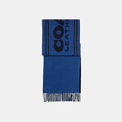CASHMERE SCARF WITH COACH BADGE