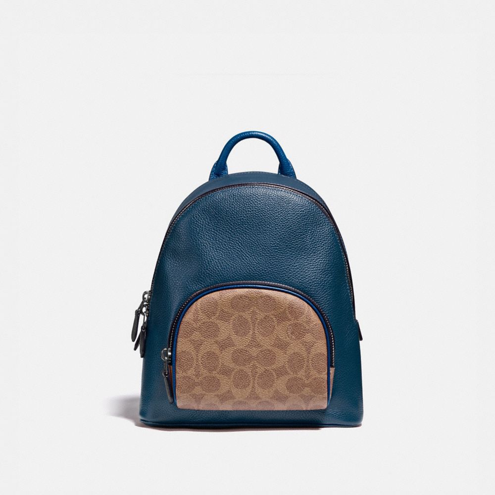 coach blue backpack