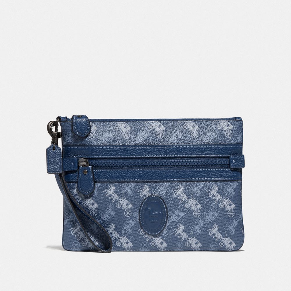 coach wristlet blue