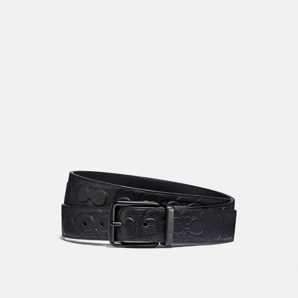 coach leather belt mens