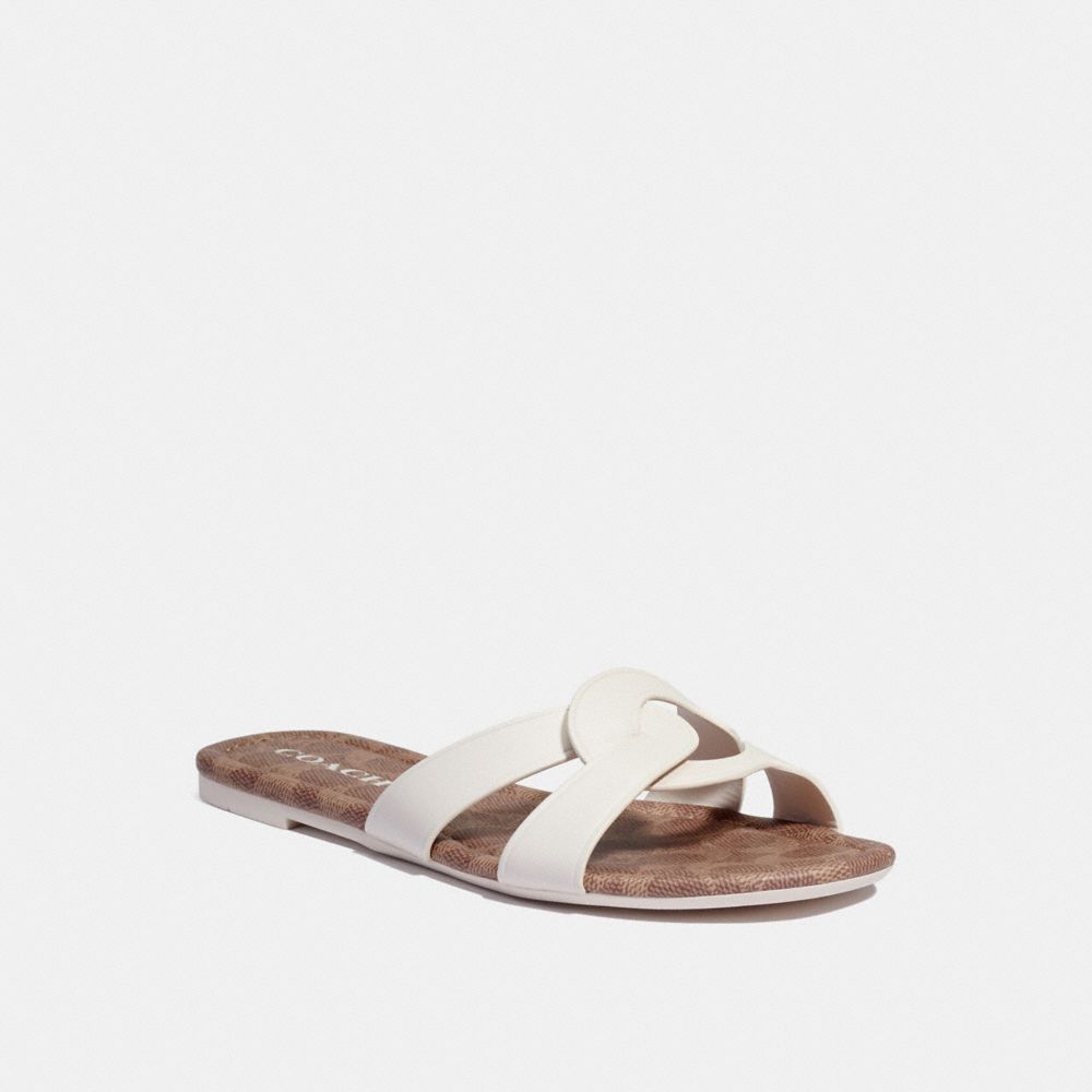 coach signature sandals