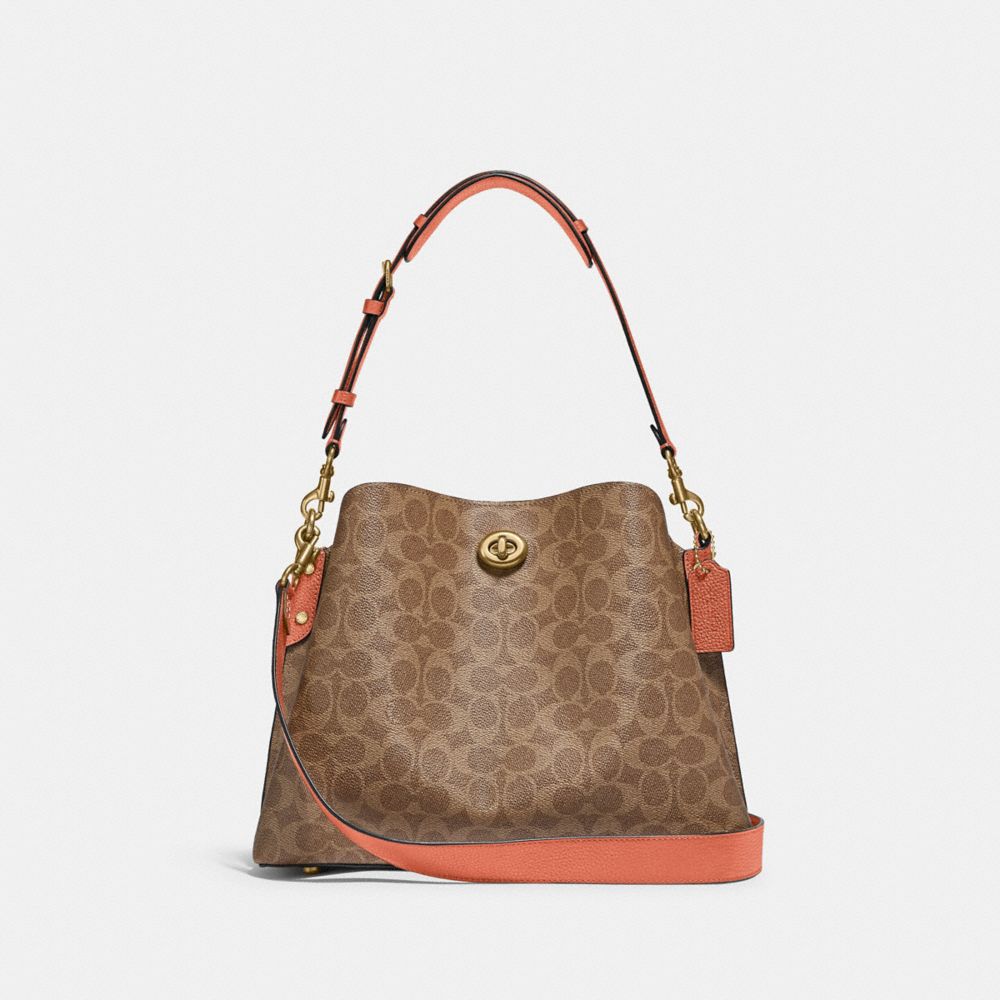 WILLOW SHOULDER BAG IN SIGNATURE CANVAS