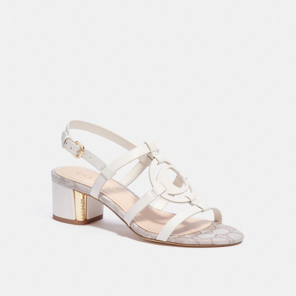 coach signature sandals
