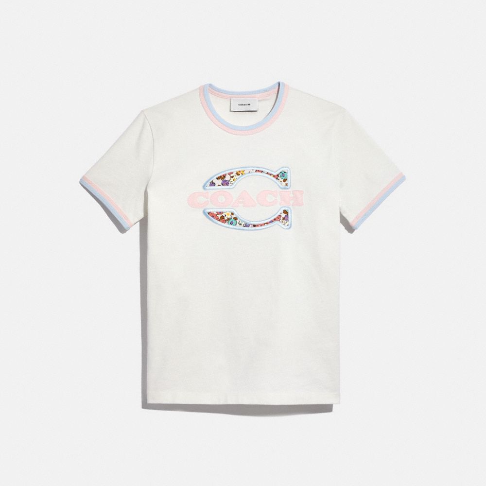 公式 Coach コーチ トップス Tシャツ レディース